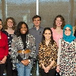 Grant winners with President Haas and Vice President Bernal